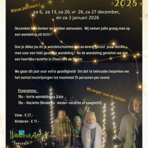 Lichtjeswandelingen Heuvelland - elke zaterdag in december én op 3 januari !
