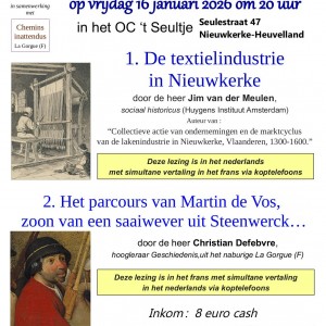 Twee grensoverschrijdende lezingen over het Westkwartier in de 16de eeuw