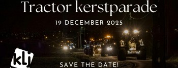 Tractor kertsparade met kinderkerstparade