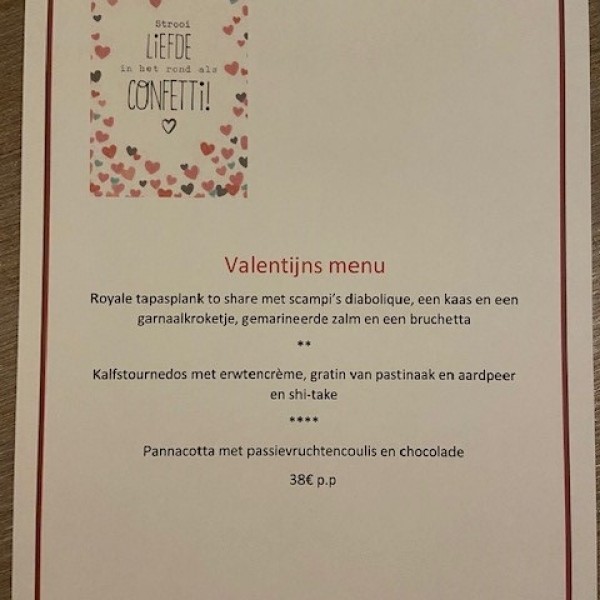De Bralle_Valentijnsmenu
