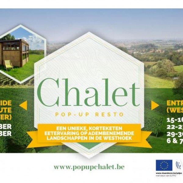 Pop-up chalet banner © Dranouter Centrum