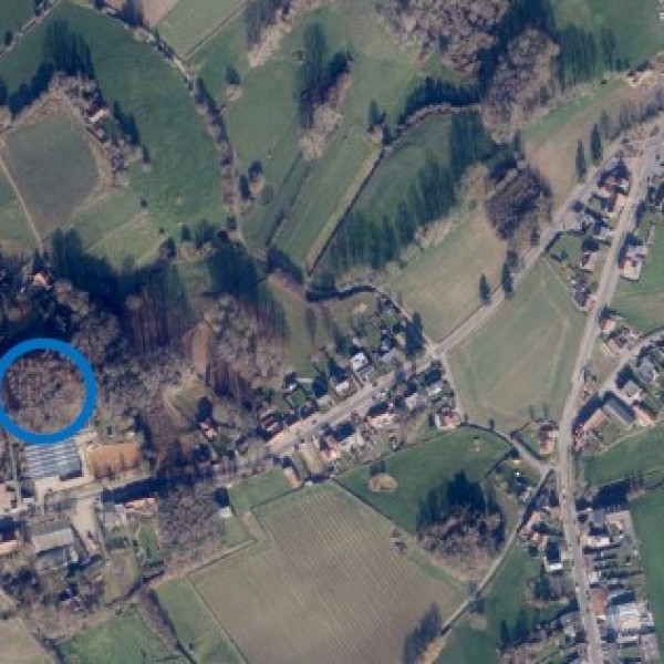 Westouter Rodebergmolen luchtfoto