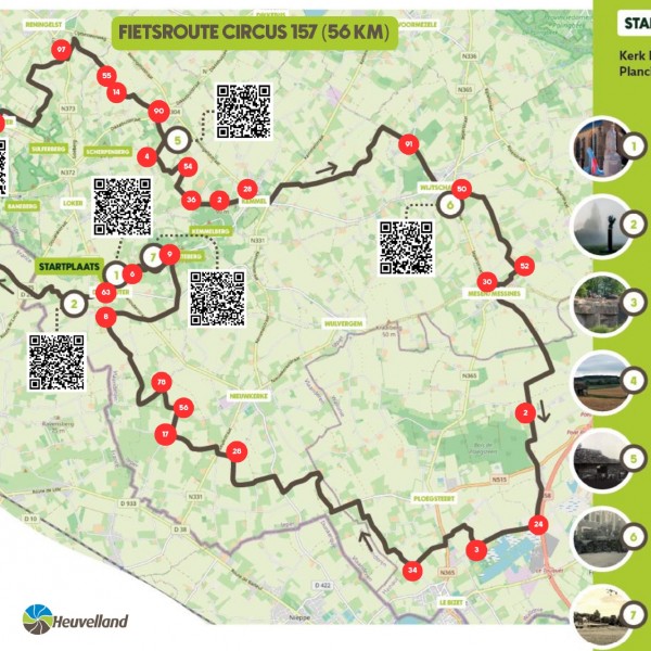 Fietsroute Circus 157