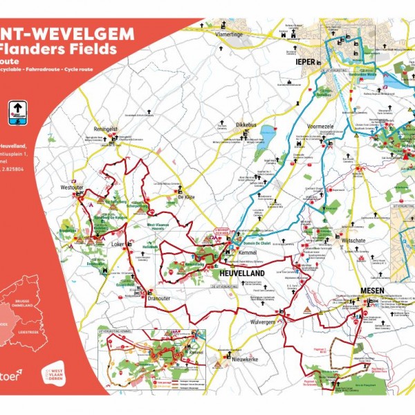 gent-wevelgem kaart
