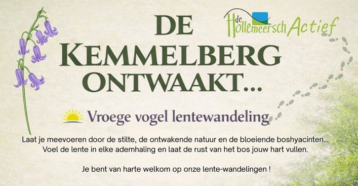 De Kemmelberg Ontwaakt - Vroege vogel lentewandeling langs boshyacinten.