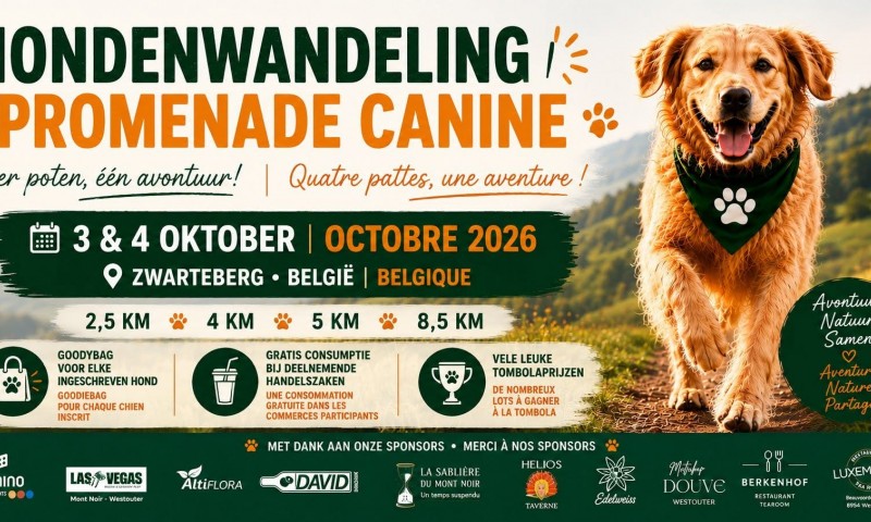 De allereerste hondenwandeling op de Zwarteberg!